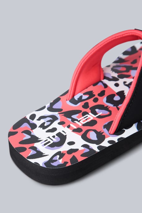 'Swish' Kids Flip Flops Slip On Lightweight Comfortable Walking Beach Slippers Pink - Image 4