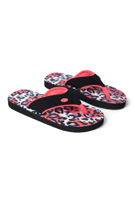 'Swish' Kids Flip Flops Slip On Lightweight Comfortable Walking Beach Slippers Pink - Image 6