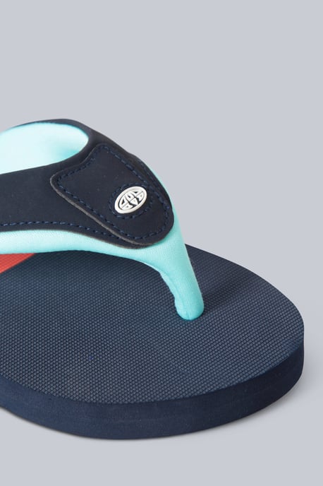'Jekyl' Kids Flip Flops Slip On Lightweight Comfortable Walking Beach Slippers Turquoise - Image 4