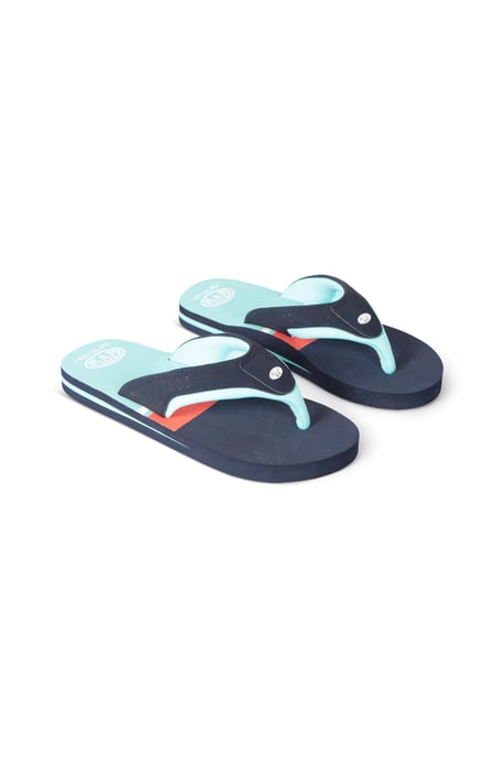 'Jekyl' Kids Flip Flops Slip On Lightweight Comfortable Walking Beach Slippers Turquoise - Image 6