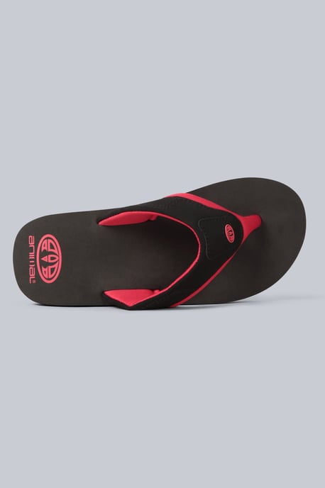'Jekyl' Kids Flip Flops Slip On Lightweight Comfortable Walking Beach Slippers Black - Image 2