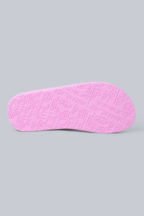 'Swish' Kids Flip Flops Slip On Lightweight Comfortable Walking Beach Slippers Pink - Image 3