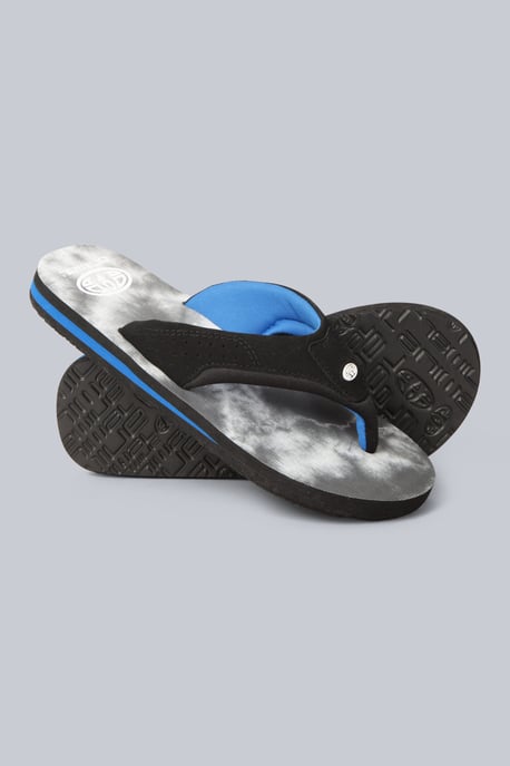 'Jekyl' Kids Flip Flops Slip On Lightweight Comfortable Walking Beach Slippers Dark Grey - Image 2