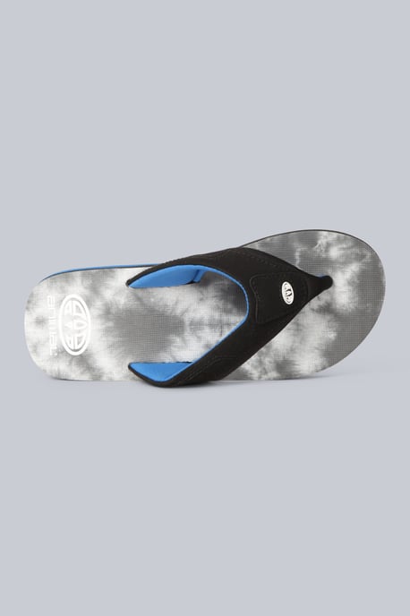 'Jekyl' Kids Flip Flops Slip On Lightweight Comfortable Walking Beach Slippers Dark Grey - Image 3