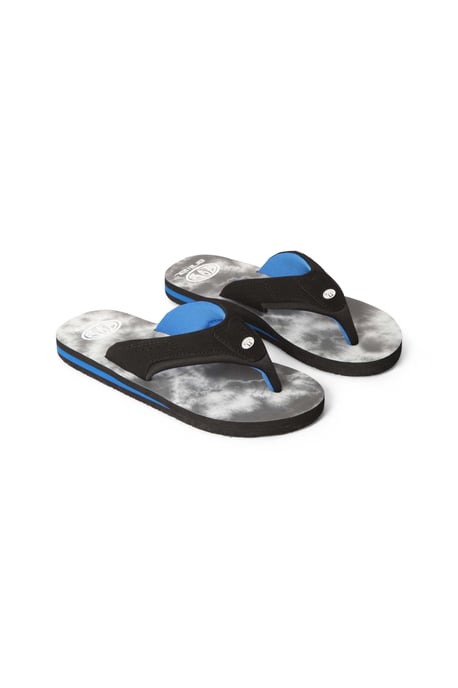 'Jekyl' Kids Flip Flops Slip On Lightweight Comfortable Walking Beach Slippers Dark Grey - Image 5
