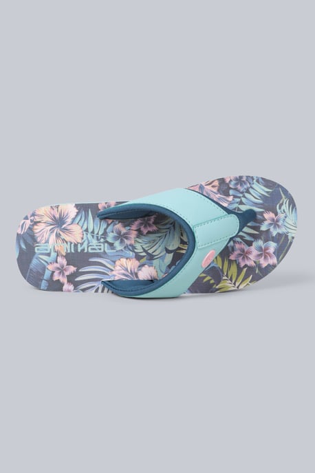 'Swish' Kids Flip Flops Slip On Lightweight Comfortable Walking Beach Slippers Mint - Image 2