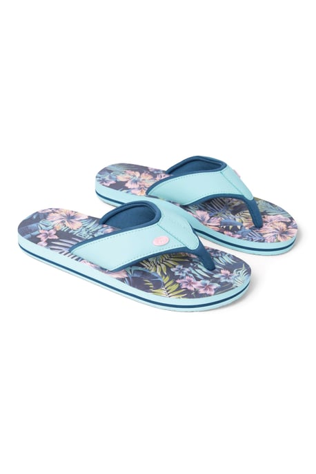 'Swish' Kids Flip Flops Slip On Lightweight Comfortable Walking Beach Slippers Mint - Image 6