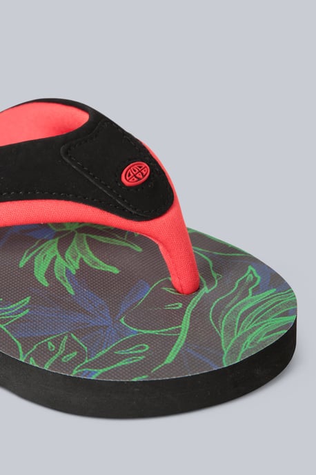 'Jekyl' Kids Flip Flops Slip On Lightweight Comfortable Walking Beach Slippers Green - Image 4