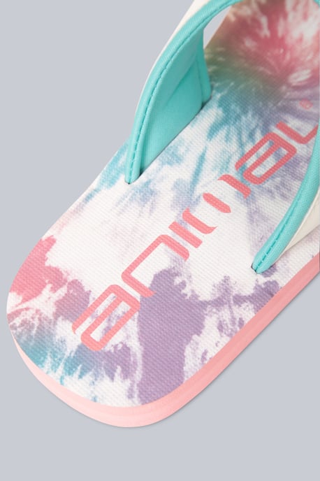 'Swish' Kids Flip Flops Slip On Lightweight Comfortable Walking Beach Slippers White - Image 5
