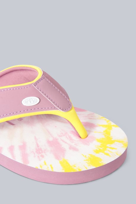 'Swish' Kids Flip Flops Slip On Lightweight Comfortable Walking Beach Slippers Fuchsia - Image 5