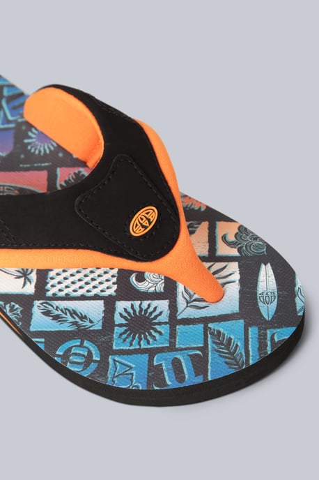'Jekyl' Kids Flip Flops Slip On Lightweight Comfortable Walking Beach Slippers Multicolour - Image 4