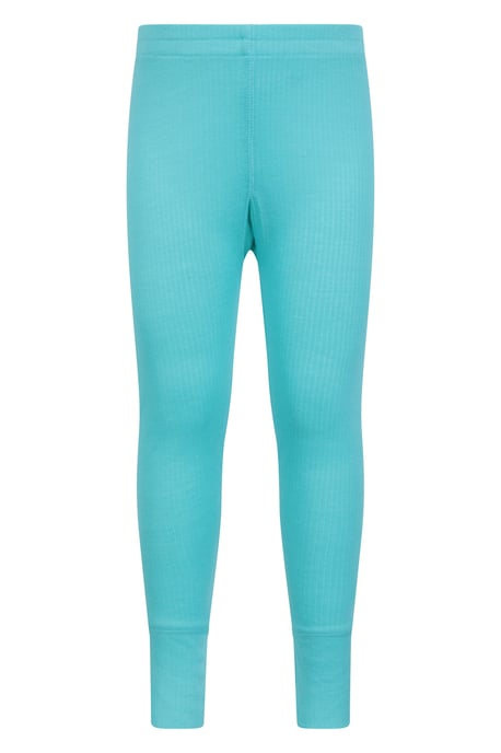 'Talus' Kids Thermal Base Layer Trousers Quick Dry Breathable Pants Teal - Image 1