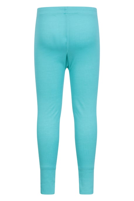 'Talus' Kids Thermal Base Layer Trousers Quick Dry Breathable Pants Teal - Image 3