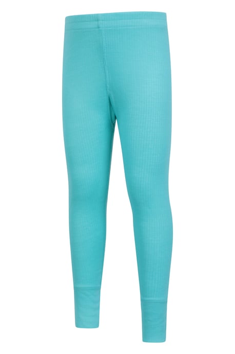 'Talus' Kids Thermal Base Layer Trousers Quick Dry Breathable Pants Teal - Image 4