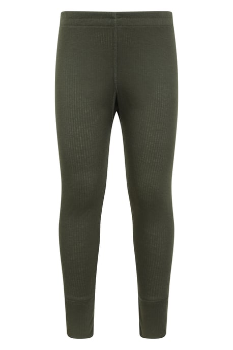 'Talus' Kids Thermal Base Layer Trousers Quick Dry Breathable Pants Khaki - Image 1