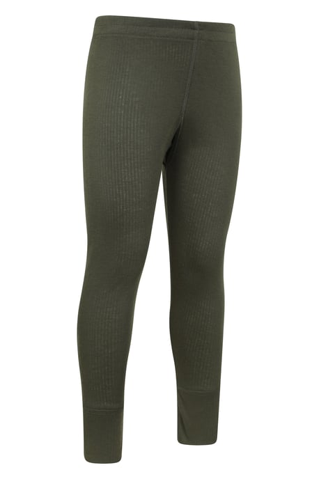 'Talus' Kids Thermal Base Layer Trousers Quick Dry Breathable Pants Khaki - Image 2
