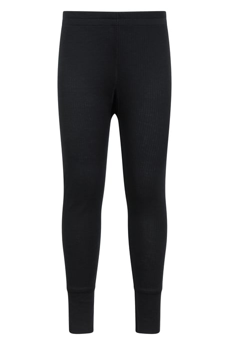 'Talus' Kids Thermal Base Layer Trousers Quick Dry Breathable Pants Black - Image 1