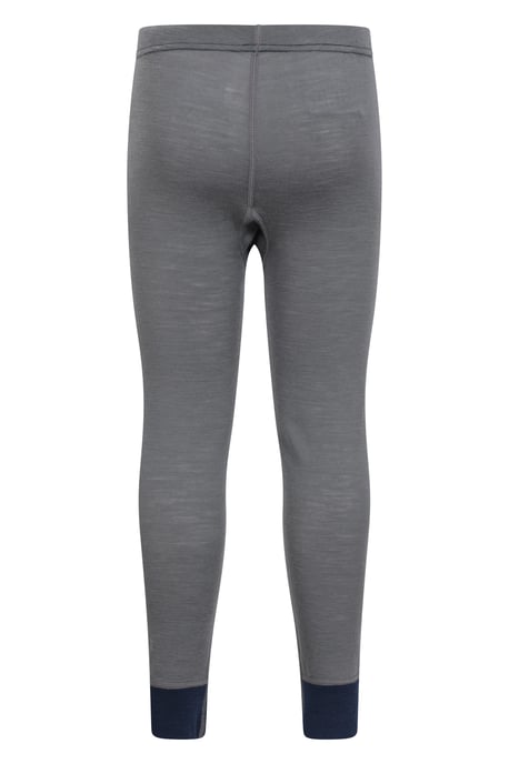 'Merino II' Kids Thermal Base Layer Trousers Breathable Winter Pants Grey - Image 3