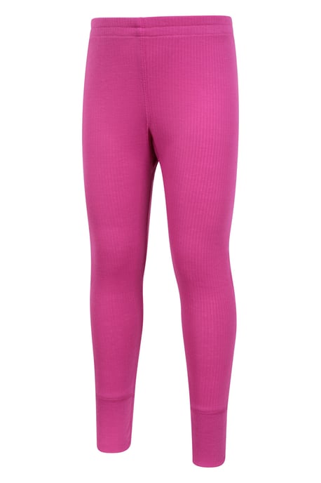 'Talus' Kids Thermal Base Layer Trousers Quick Dry Breathable Pants Pink - Image 4