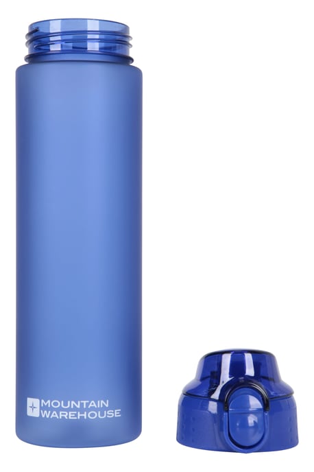 BPA Free Plastic Water Bottle Lightweight Easy Clean Leakproof Push Lid Blue/Navy - Image 4