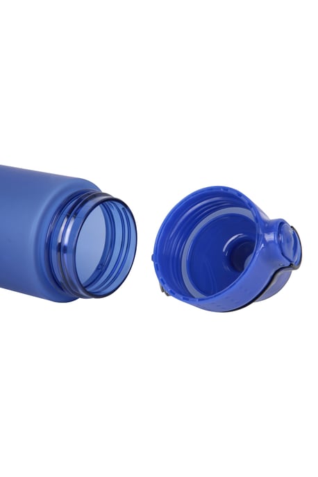 BPA Free Plastic Water Bottle Lightweight Easy Clean Leakproof Push Lid Blue/Navy - Image 5