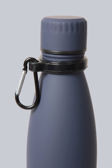 Karabiner Water Bottle Durable 100% Stainless Steel Leakproof Twist Top Navy - Image 5