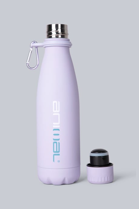 Karabiner Water Bottle Durable 100% Stainless Steel Leakproof Twist Top Lilac - Image 4