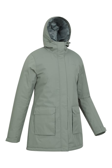 'Ranger' Women's Parka Jacket Breathable Water Resistant Padded Coat Forest Green - Image 2