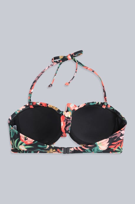 'Docks' Women's Printed Tie Front Bikini Top Summer Beach Swimwear Multicolour - Image 6