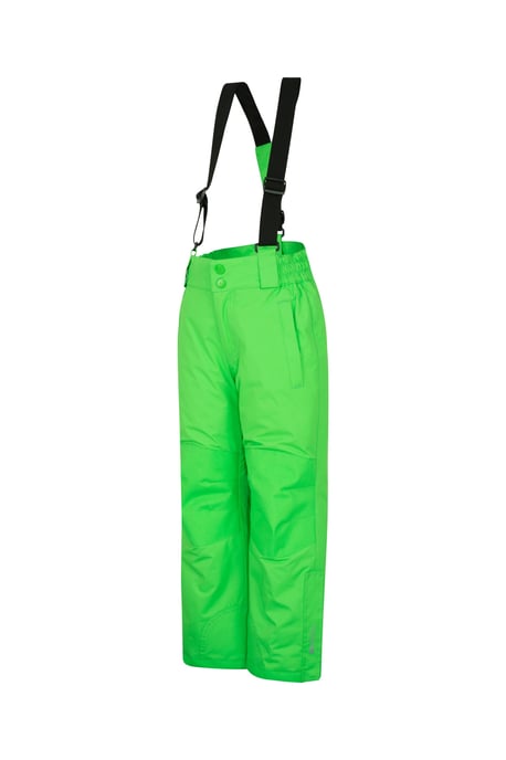 'Raptor' Kids Snow Pants Warm Snow Proof Elastic Waistband Winter Ski Trousers Green - Image 4