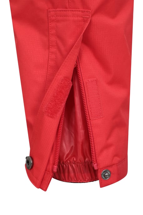 'Raptor' Kids Snow Pants Warm Snow Proof Elastic Waistband Winter Ski Trousers Red - Image 5