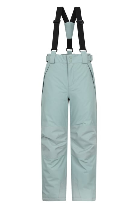 'Falcon Extreme' Kids Ski Pants Waterproof Warm Elastic Waist Winter Trouser Olive - Image 1