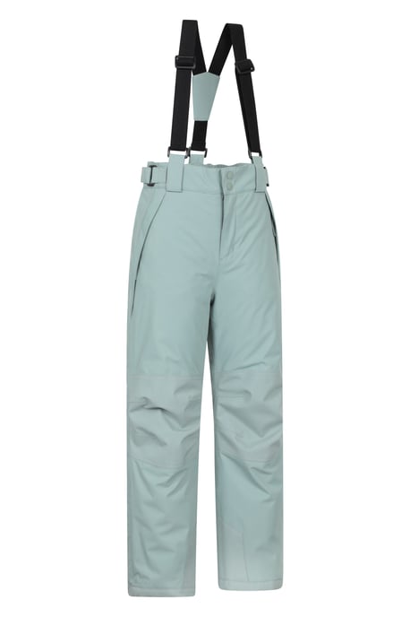 'Falcon Extreme' Kids Ski Pants Waterproof Warm Elastic Waist Winter Trouser Olive - Image 2