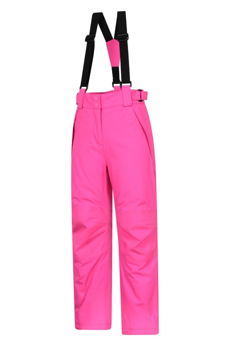 'Falcon Extreme' Kids Ski Pants Waterproof Warm Elastic Waist Winter Trouser Pink - Image 4