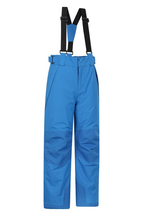 'Falcon Extreme' Kids Ski Pants Waterproof Warm Elastic Waist Winter Trouser Blue/Navy - Image 2