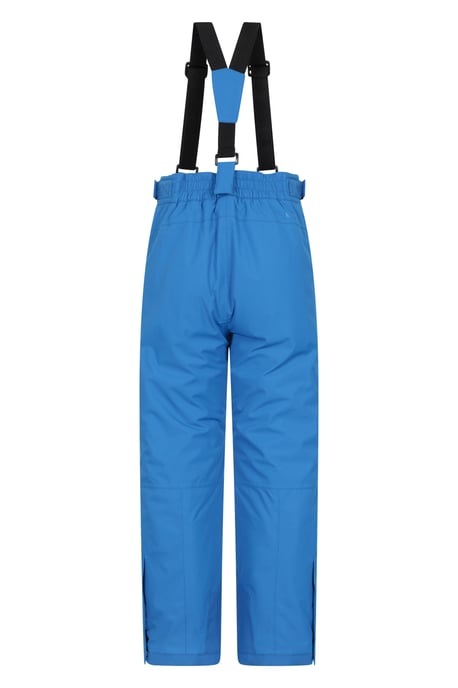 'Falcon Extreme' Kids Ski Pants Waterproof Warm Elastic Waist Winter Trouser Blue/Navy - Image 3