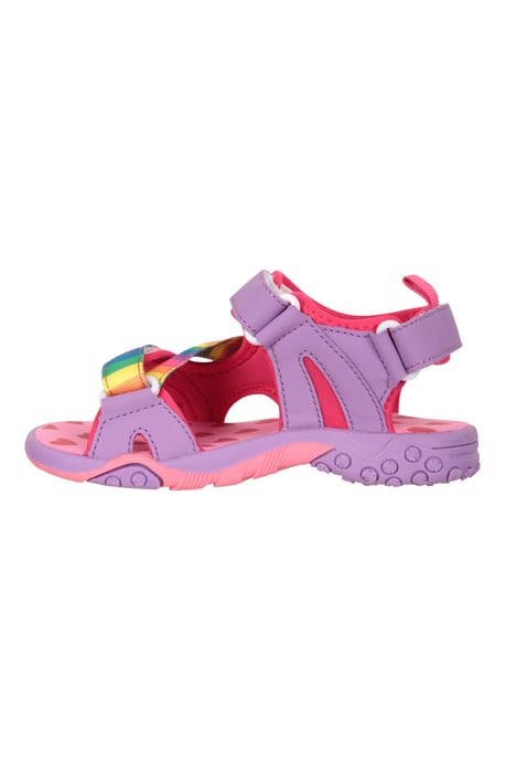 'Seaside' Junior Sandals Touch Strap Fastening Summer Beach Shoes Pink - Image 4
