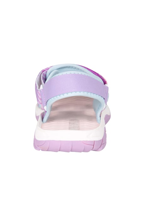 'Reef' Kids 3 Strap Sandals with Rubber Outsole Summer Shoes Purple - Image 3