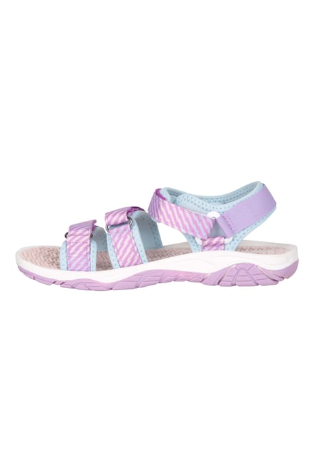 'Reef' Kids 3 Strap Sandals with Rubber Outsole Summer Shoes Purple - Image 4