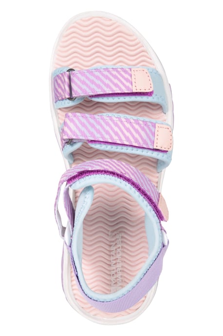 'Reef' Kids 3 Strap Sandals with Rubber Outsole Summer Shoes Purple - Image 5