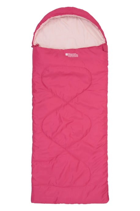 'Summit' Mini Square Sleeping Bag Envelope Shape Summer Camping Accessory Pink - Image 3