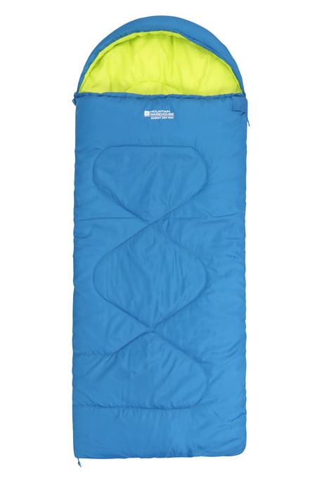 'Summit' Mini Square Sleeping Bag Envelope Shape Summer Camping Accessory Blue/Navy - Image 3