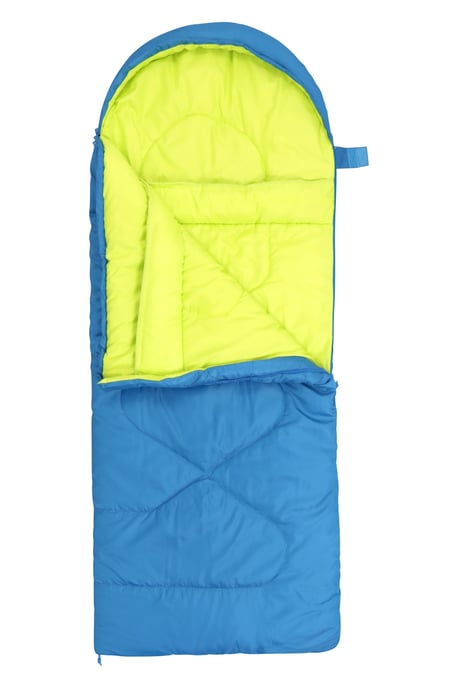 'Summit' Mini Square Sleeping Bag Envelope Shape Summer Camping Accessory Blue/Navy - Image 4