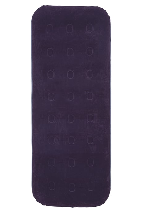 Single Size Flocked Air Bed with Pump Inflation Camping Caravan Accessory Dark Blue - Image 2