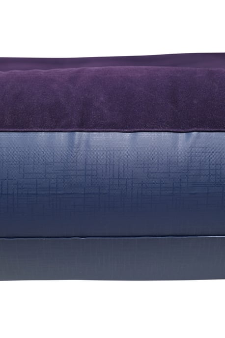 Single Size Flocked Air Bed with Pump Inflation Camping Caravan Accessory Dark Blue - Image 6