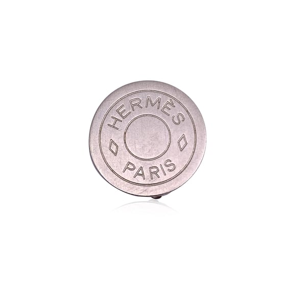 Hermes Metal Earrings Clou de Selle - Image 2