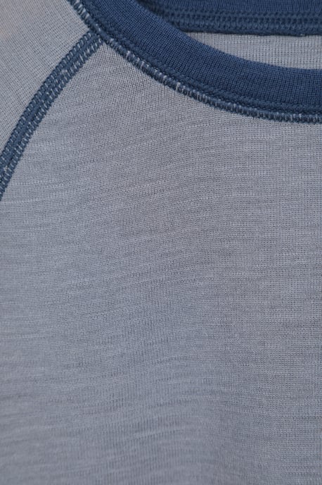 'Merino II' Kids Thermal Base Layer Top Long Sleeve Quick Wicking Grey - Image 5