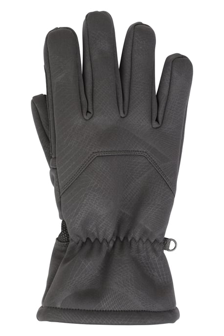 'Extreme' Men's Ski Gloves with Textured Palm Water Resistant Dark Grey - Image 3