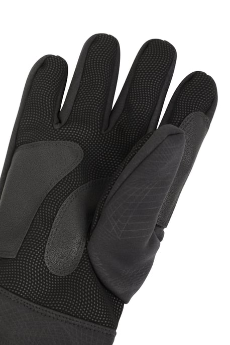 'Extreme' Men's Ski Gloves with Textured Palm Water Resistant Dark Grey - Image 5