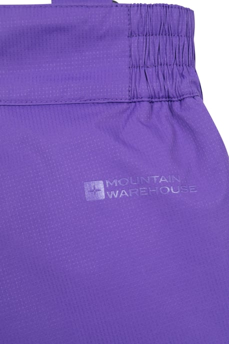 'Honey' Kids Snow Pants Snow Proof Warm Elasticated Waist Winter Ski Trousers Purple - Image 6